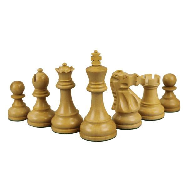 Wenge Chess Set 21 Inch With Wenge Chess Board and Weighted Ebonised Staunton Reykjavik Chess Pieces 3.75 Inch - Image 5