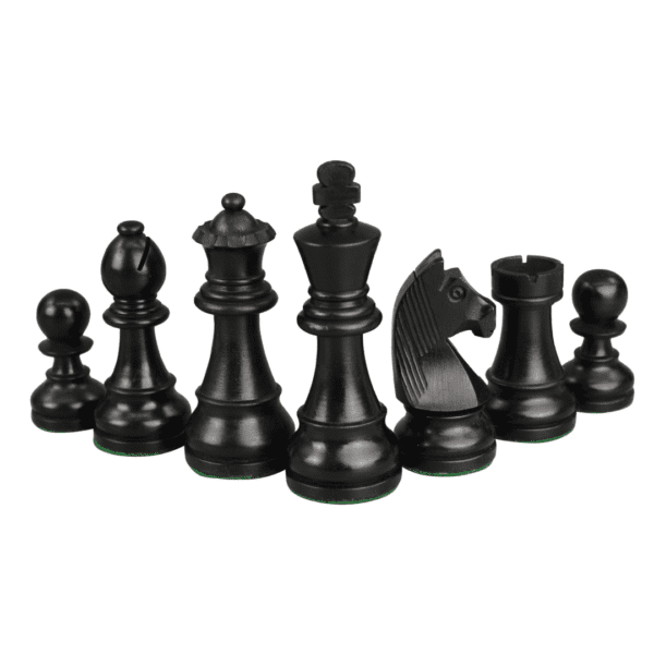 Mahogany Chess Set 21 Inch with Weighted Ebonised German Staunton Chess Pieces 3.75 Inch - Image 7
