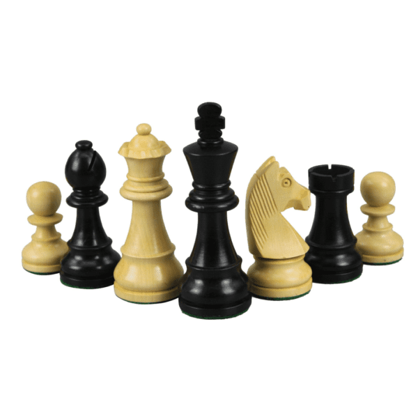 Mahogany Chess Set 21 Inch with Weighted Ebonised German Staunton Chess Pieces 3.75 Inch - Image 5
