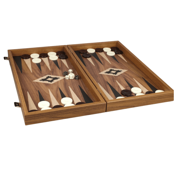 Manopoulos Walnut Backgammon Set 20 Inch - Image 3