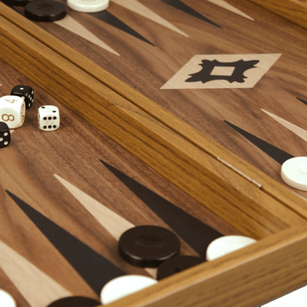 Manopoulos Walnut Backgammon Set 20 Inch - Image 4
