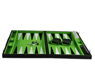 Malachite Green Backgammon Set 21 Inch