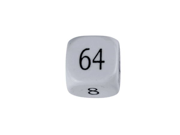 Replacement Backgammon Dice Set - White Doubling Cube - Black & Green Dices - Image 2