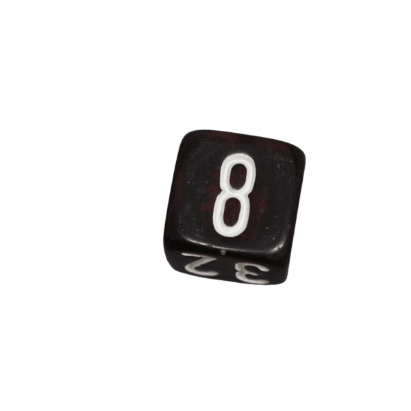 Large Deep Maroon 22 mm Backgammon Doubling Cube Replacement Dice