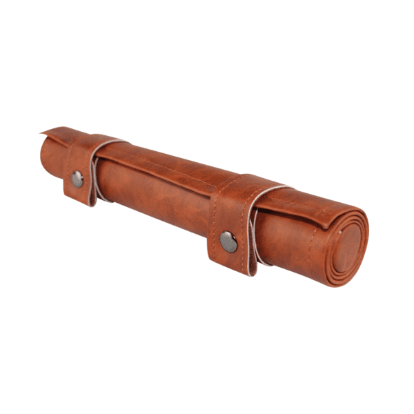 Brown Travel Roll Up Backgammon Set 13 Inch - Image 6