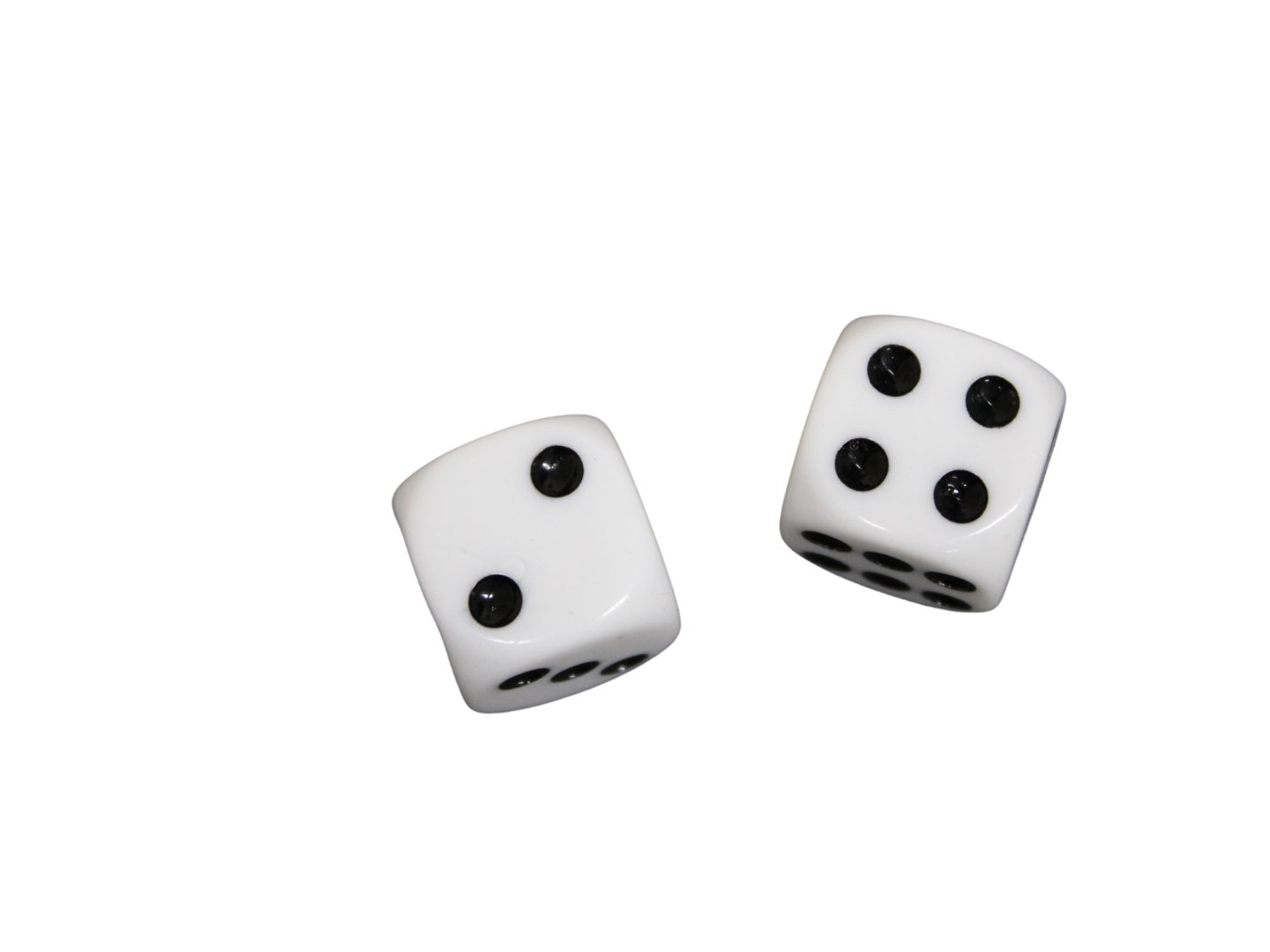 Opaque White 16 mm D6 Roll Playing Game Dices with Black Dots - Image 2