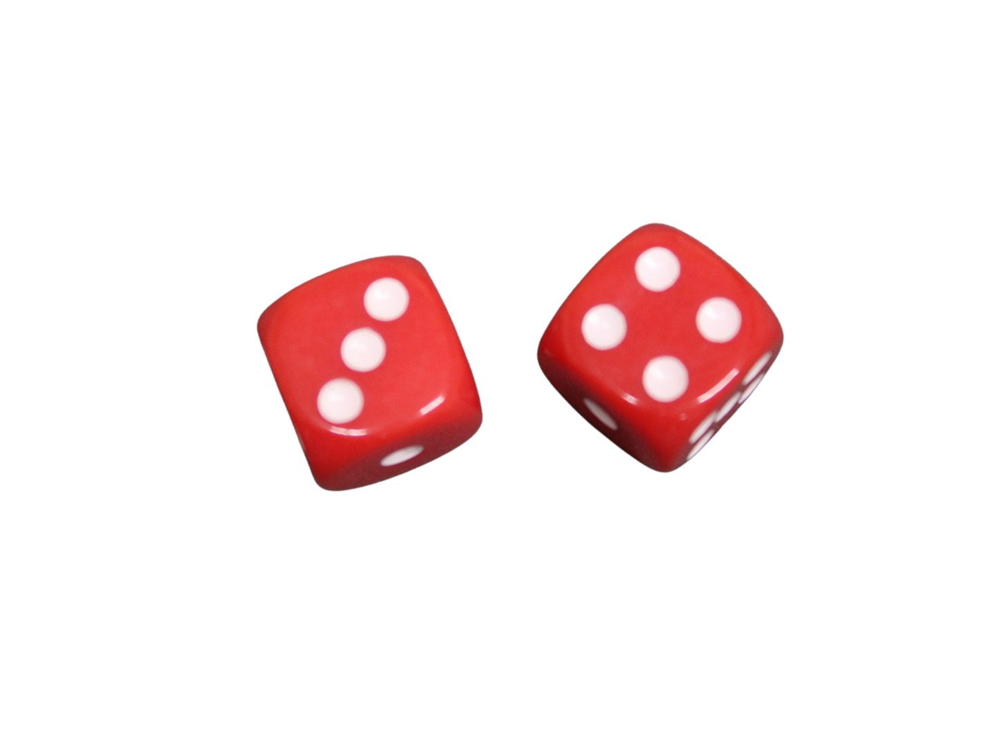 Opaque Red 14 mm D6 Roll Playing Game Dices with White Dots - Image 2
