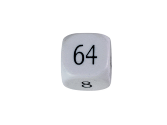 Replacement Backgammon Dice Set – White Doubling Cube – Black & Green Dices